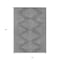 Homeroots 10' X 14' Charcoal And Silver Geometric Washable Indoor Outdoor Area Rug 598549 - alternate 4