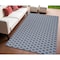 Homeroots 4' X 6' Blue And Ivory Geometric Indoor Outdoor Area Rug 554804 - alternate 6
