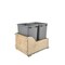 Rev-A-Shelf Maple Wood; Steel; Plastic, Natural Maple, 15 in W, 20.38 in H, 21.67 in D 4WCSC-1835DM-2 - alternate 3