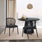 Armen Living Echo Black Oak Wood and Faux Leather Dining Chairs - Set of 2 LCECSIBLK - alternate 5