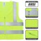 Neiko High-Visibility Safety Vest with Reflective Strips, Neon Yellow, XXX-Large for Safety 53960A - alternate 2
