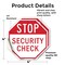 Signmission Stop Security Check, 4 inch X 4 inch, Vinyl Decal, 2PK OC-D-2PACK-4-231 - alternate 4
