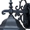 Homeroots Narrow Matte Black Domed Hanging Glass Lantern Wall Light 398587 - alternate 3