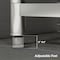 Wrightmaster 39.4 in. Stainless Steel 1-Compartment Commercial Kitchen Sink with Faucet and Dual Storage Shelves ZR-217248 - alternate 5