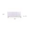 Homeroots 59in White and Gold Sideboard with Three Doors 401681 - alternate 5