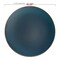 Smarty Had A Party 10.25" Navy with Gold Rim Organic Round Disposable Plastic Dinner Plates (120 Plates), 120PK 930NG-CASE - alternate 6
