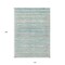 Homeroots 10' X 14' Teal Blue Striped Washable Indoor Outdoor Area Rug 607985 - alternate 4