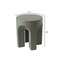 Leisuremod Crus Modern 18 in Round Fiberstone Side Table, 260 lb Capacity, Weather-Resistant, Fully Assembled CST17GR - alternate 6