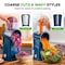 Nutrichef 5 in 1 Cheese Grater & Shredder, Blue NCCHS5BLDBL - alternate 5