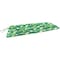 Jordan Mfg Green/White Floral Polyester Bench Cushion 3.5 in. H X 18 in. W X 48 in. L 9676-6769Q - alternate 1
