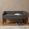 Homeroots 50in Gray and Brown Fabric and Wood Upholstered Bench 642315 - alternate 4