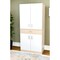 Homeroots 32" White Computer Desk With Two Cabinets 249843 - alternate 3
