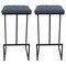 Leisuremod Quincy Leather Bar Stools with Metal Frame, Peacock Blue, 2PK QS29BU2 - alternate 1