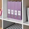 Acrimet Magazine File Holder Vertical Rack, Durable Plastic Desk Organizer, Solid Purple, 2PK 277.LO - alternate 3