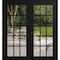 Vdomdoors Front Exterior Prehung Metal-Plastic Double Doors Clear Glass / MANUX 8151 Matte Black / Office Com MANUX8151DEXD-BLK-W72xH80-LH-I - alternate 1