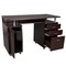 Homeroots 48" Chocolate Wood Computer Desk With Two Drawers 723748 - alternate 1