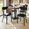 Flash Furniture Wright Dining Chairs w/500LB Cap Blk Steel Frame, Blk Vinyl Boomerang Back, Blk Vinyl Seat, 2PK 2-XU-DG6V5BKV-BK-GG - alternate 3