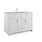 James Martin Vanities Bellshire 48" Single Vanity, Bright White w/ 3 CM Siberian Silestone Top 660-V48-BW-3SFR - alternate 6