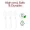 Smarty Had A Party Clear Disposable Plastic Serving Forks (150 Forks), 150PK 2651-CASE - alternate 4