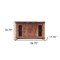 Homeroots 60" Brown Solid Wood Cabinet Enclosed Storage Distressed TV Stand 528729 - alternate 5