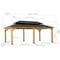 Sunjoy 12x20 ft. Wood Gazebo, Outdoor Patio Steel Hardtop Gazebo, Brown A102032640 - alternate 4