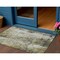 Homeroots 3' X 5' Pewter And Ivory Abstract Washable Indoor Outdoor Area Rug 616184 - alternate 1