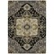 Homeroots 5' X 8' Black Gray And Ivory Oriental Washable Indoor Outdoor Area Rug 600139 - alternate 6