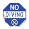 Signmission No Diving, 10 Inch X 10 Inch, Vinyl Decal OC-D-10-130 - alternate 1