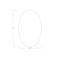Skutchi Designs Boval Conference Table With Power Unit, 48 in W, 72 in L, Ivory HAR-BOVL-48X72-DOU.BK-K458-NA - alternate 5