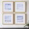 Homeroots Set Of Four Shores Gold Framed Print Wall Art, 4PK 416710 - alternate 3