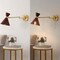 Jonathan Y Lily 25" 1-Light Mid-Century Vintage Retro Rattan/Metal USB Charging Swing Arm LED Sconce w/Pull Cha JYL1603B - alternate 6