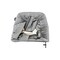 Uni Pro Backrest Cushion for Case IH Maxxum-Magnum-Steiger, With Frame, Gray Fabric 8285 - alternate 2