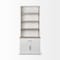 Homeroots 91" Brown And White Wood Three Tier Bookcase 380593 - alternate 1