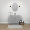 Zenith Zenna Home Cool Gray 24'' Wx35'' Hx18''D Shaker Vanity with Wht Cultured Marble Top SBC24GY - alternate 1