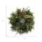 Homeroots 18" Green Christmas Pine And Pinecone Artificial Wreath 634629 - alternate 3