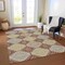 Homeroots 9' X 12' Chocolate And Beige Floral Washable Indoor Outdoor Area Rug 610749 - alternate 8