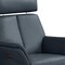 Homeroots 28" Blue Genuine Leather Power Swivel Recliner 722464 - alternate 3