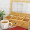 Megachef 13 x 8 Inch Bamboo Tea Box Organizer with Acrylic Top Window 750122160M - alternate 4