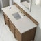 James Martin Vanities Brittany 60" Single Vanity, Pecan w/ 3 CM Siberian Silestone Top w/FreePower Wireless Charger 655-V60S-PCN-FSFR - alternate 4