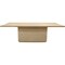 Homeroots 108" Natural Solid Wood Pedestal Base Dining Table 563911 - alternate 7