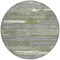 Homeroots 8' Olive Green Ivory And Blue Round Striped Washable Indoor Outdoor Area Rug 616672 - alternate 6