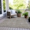 Homeroots 3' X 5' Taupe And Beige Geometric Washable Indoor Outdoor Area Rug 596213 - alternate 6