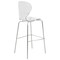 Leisuremod Oyster Acrylic Barstool with Steel Frame in Chrome Finish, Clear, 2PK OC31CL2 - alternate 6
