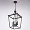 Vaxcel Cottage Grove 4-Light Matte Black Traditional Open Cage Lantern Pendant Light P0466 - alternate 4