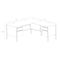 Hirsh Corner Office Desk W/ Right-Hand Return, 72 in D X 29.5 in H, 66 in W X Black / Maple 24975 - alternate 2