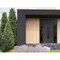 Vdomdoors Front Exterior Prehung Steel Door Ronex1477 Black Enamel 2 Sidelight and Transom Window Sidelite RONEX1477EXD-BLK-W14+36+14xH80+16-LH-I - alternate 5