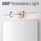Jonathan Y McKenna 28" Modern Minimalist Adjustable Dimmable Integrated LED Metal Wall Sconce, Nickel JYL7041E - alternate 3