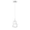 Euf Norah, Pendant, 13", Polished Nickel, Clear Glass 50248-018 - alternate 4