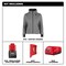 Milwaukee Tool Women's Heated Hoodie, Up to 8 hours Time, Zipper Closure, Gray, Size M F200G-21M - alternate 7