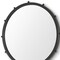 Homeroots 25" Black Metal Round Accent Mirror 607270 - alternate 3